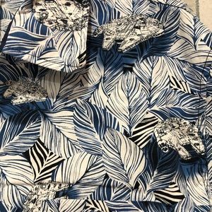Star Wars Blue/Black/White Hawaiian Style Shirt XL